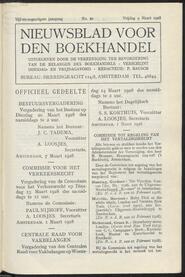 Nieuwsblad voor den boekhandel jrg 95, 1928, no 20, 09-03-1928 in 