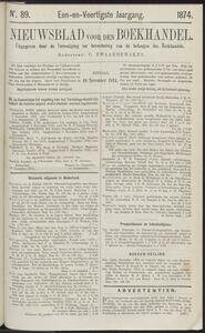 Nieuwsblad voor den boekhandel jrg 41, 1874, no 89, 10-11-1874 in 