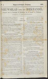 Nieuwsblad voor den boekhandel jrg 39, 1872, no 1, 02-01-1872 in 