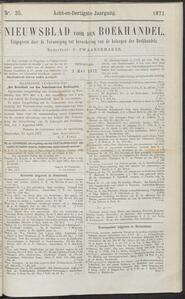 Nieuwsblad voor den boekhandel jrg 38, 1871, no 35, 02-05-1871 in 