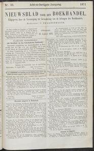 Nieuwsblad voor den boekhandel jrg 38, 1871, no 33, 25-04-1871 in 