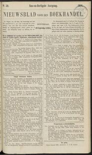 Nieuwsblad voor den boekhandel jrg 31, 1864, no 39, 29-09-1864 in 