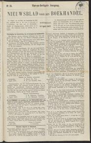 Nieuwsblad voor den boekhandel jrg 34, 1867, no 15, 11-04-1867 in 