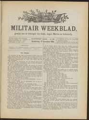 Militair weekblad, gewijd aan de belangen van staat, leger, marine en schutterij in 
