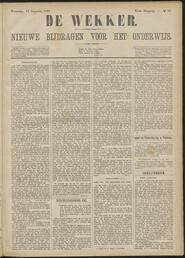 De wekker; nieuwe bijdragen voor het onderwijs jrg 40, 1881, no 66, 17-08-1881 in 