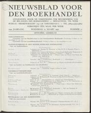 Nieuwsblad voor den boekhandel jrg 104, 1937, no 11, 17-03-1937 in 