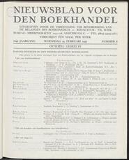 Nieuwsblad voor den boekhandel jrg 104, 1937, no 8, 24-02-1937 in 