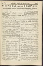 Nieuwsblad voor den boekhandel jrg 53, 1886, no 89, 05-11-1886 in 