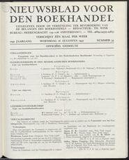 Nieuwsblad voor den boekhandel jrg 104, 1937, no 33, 18-08-1937 in 