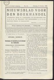 Nieuwsblad voor den boekhandel jrg 76, 1909, no 84, 19-10-1909 in 