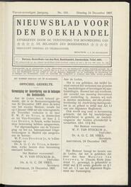 Nieuwsblad voor den boekhandel jrg 74, 1907, no 103, 24-12-1907 in 