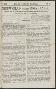 Nieuwsblad voor den boekhandel jrg 43, 1876, no 103, 29-12-1876 in 