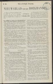Nieuwsblad voor den boekhandel jrg 35, 1868, no 45, 05-11-1868 in 