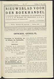 Nieuwsblad voor den boekhandel jrg 81, 1914, no 39, 15-05-1914 in 