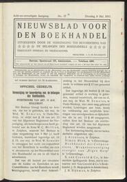 Nieuwsblad voor den boekhandel jrg 78, 1911, no 37, 09-05-1911 in 
