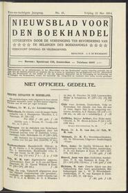 Nieuwsblad voor den boekhandel jrg 81, 1914, no 41, 22-05-1914 in 