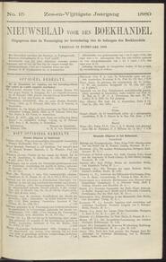 Nieuwsblad voor den boekhandel jrg 56, 1889, no 15, 22-02-1889 in 