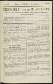 Nieuwsblad voor den boekhandel jrg 56, 1889, no 22, 19-03-1889 in 
