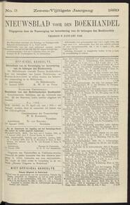 Nieuwsblad voor den boekhandel jrg 56, 1889, no 3, 11-01-1889 in 