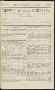 Nieuwsblad voor den boekhandel jrg 56, 1889, no 6, 22-01-1889 in 