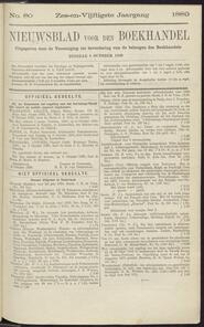 Nieuwsblad voor den boekhandel jrg 56, 1889, no 80, 08-10-1889 in 