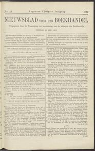Nieuwsblad voor den boekhandel jrg 59, 1892, no 44, 31-05-1892 in 