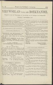 Nieuwsblad voor den boekhandel jrg 59, 1892, no 73, 09-09-1892 in 