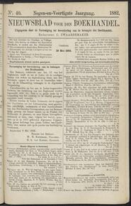 Nieuwsblad voor den boekhandel jrg 49, 1882, no 40, 19-05-1882 in 