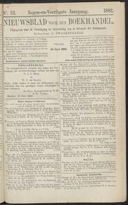 Nieuwsblad voor den boekhandel jrg 49, 1882, no 52, 30-06-1882 in 
