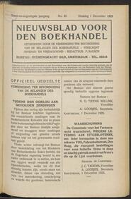 Nieuwsblad voor den boekhandel jrg 92, 1925, no 92, 01-12-1925 in 