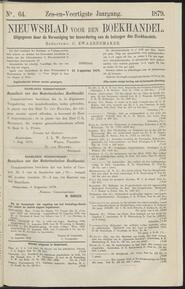 Nieuwsblad voor den boekhandel jrg 46, 1879, no 64, 12-08-1879 in 