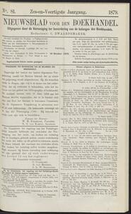 Nieuwsblad voor den boekhandel jrg 46, 1879, no 81, 10-10-1879 in 