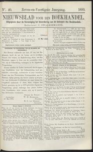 Nieuwsblad voor den boekhandel jrg 47, 1880, no 40, 18-05-1880 in 