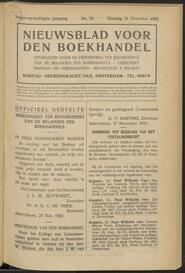 Nieuwsblad voor den boekhandel jrg 89, 1922, no 90, 28-11-1922 in 