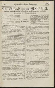 Nieuwsblad voor den boekhandel jrg 45, 1878, no 69, 30-08-1878 in 