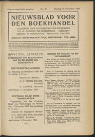 Nieuwsblad voor den boekhandel jrg 93, 1926, no 86, 16-11-1926 in 