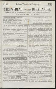 Nieuwsblad voor den boekhandel jrg 43, 1876, no 43, 30-05-1876 in 