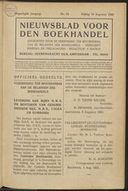 Nieuwsblad voor den boekhandel jrg 90, 1923, no 63, 10-08-1923 in 