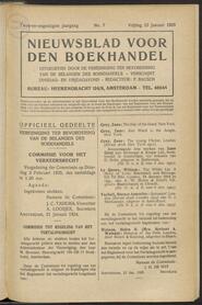 Nieuwsblad voor den boekhandel jrg 92, 1925, no 7, 23-01-1925 in 