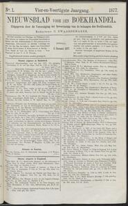 Nieuwsblad voor den boekhandel jrg 44, 1877, no 1, 02-01-1877 in 