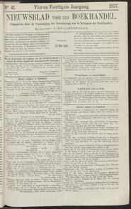 Nieuwsblad voor den boekhandel jrg 44, 1877, no 41, 22-05-1877 in 