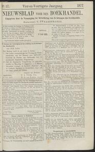 Nieuwsblad voor den boekhandel jrg 44, 1877, no 57, 17-07-1877 in 
