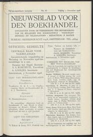 Nieuwsblad voor den boekhandel jrg 95, 1928, no 86, 09-11-1928 in 