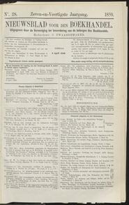 Nieuwsblad voor den boekhandel jrg 47, 1880, no 28, 06-04-1880 in 