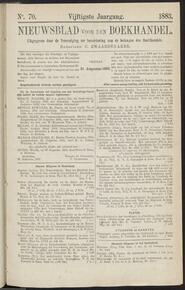 Nieuwsblad voor den boekhandel jrg 50, 1883, no 70, 31-08-1883 in 