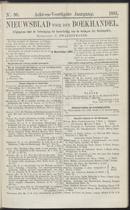 Nieuwsblad voor den boekhandel jrg 48, 1881, no 90, 04-11-1881 in 