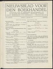 Nieuwsblad voor den boekhandel jrg 100, 1933, no 5, 17-01-1933 in 