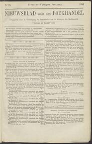 Nieuwsblad voor den boekhandel jrg 57, 1890, no 25, 28-03-1890 in 
