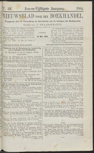 Nieuwsblad voor den boekhandel jrg 51, 1884, no 38, 13-05-1884 in 