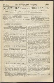 Nieuwsblad voor den boekhandel jrg 53, 1886, no 57, 16-07-1886 in 
